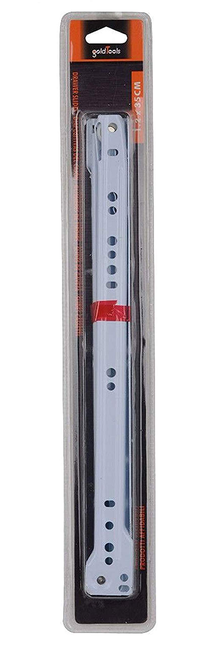 Vetrineinrete® Guide per cassetti 2 pezzi scorrevoli a rullo fissaggio laterale binario ad estrazione per cassetto mobile scrivania 91301 A22 (1,2 x 35 cm)
