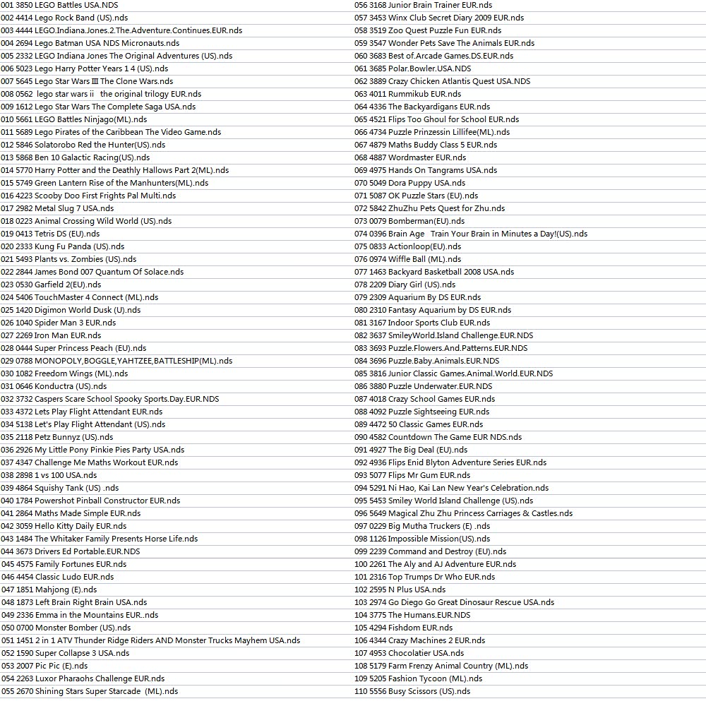 273 in 1 Game Cartridge, DS Game Pack Card Compilations, New Game