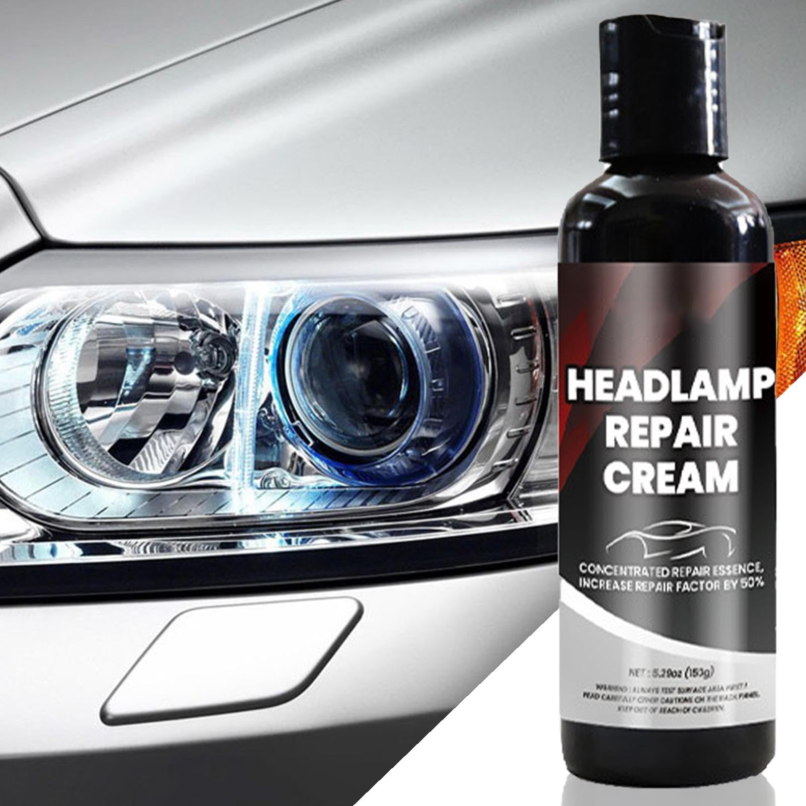 Headlight Repair Cream - 150g Headlight Polisher | Car Headlight