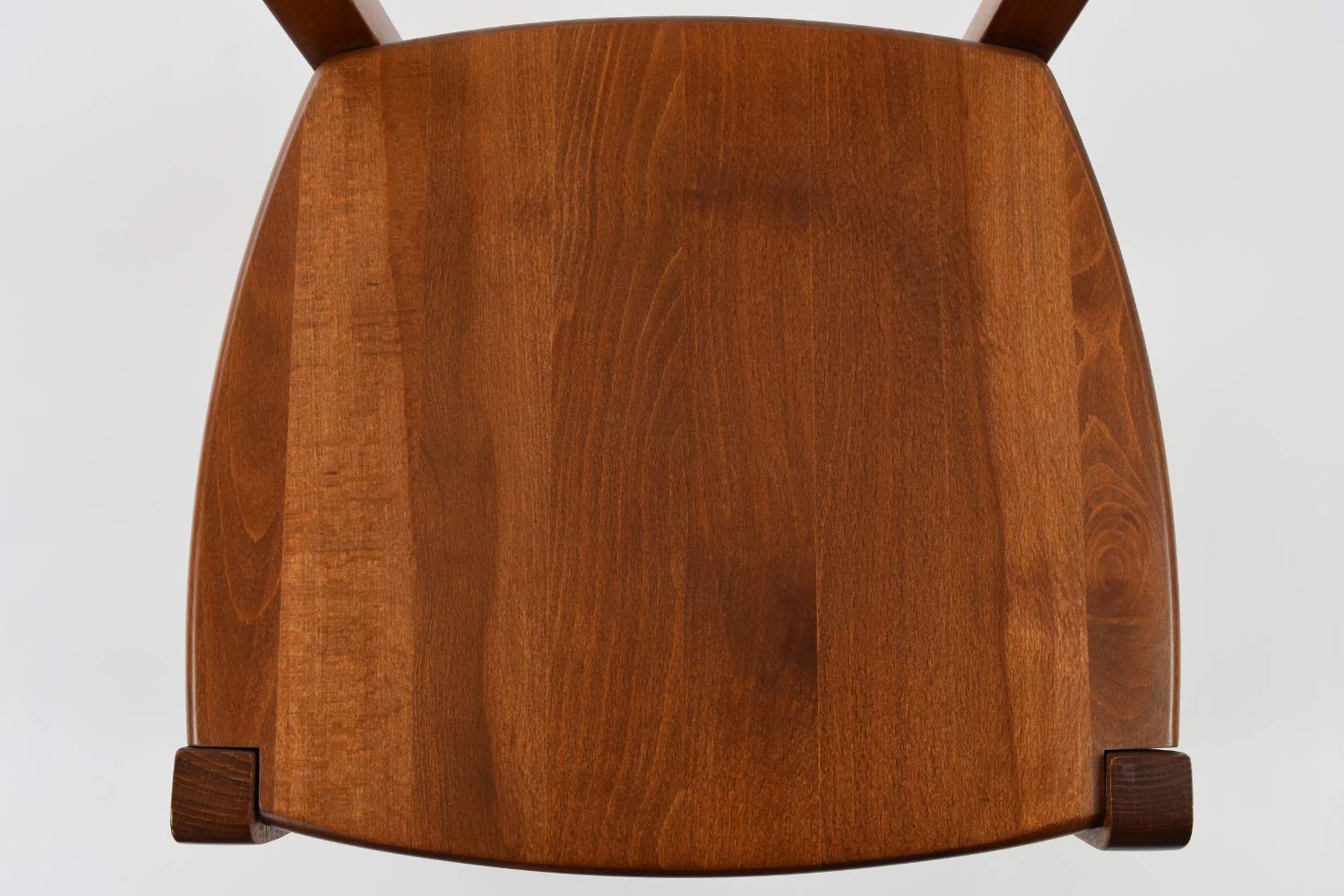 t m c s Tommychairs - Set 6 sedie modello Cuore per cucina bar e sala da pranzo, robusta struttura in legno di faggio color noce chiaro e seduta in legno