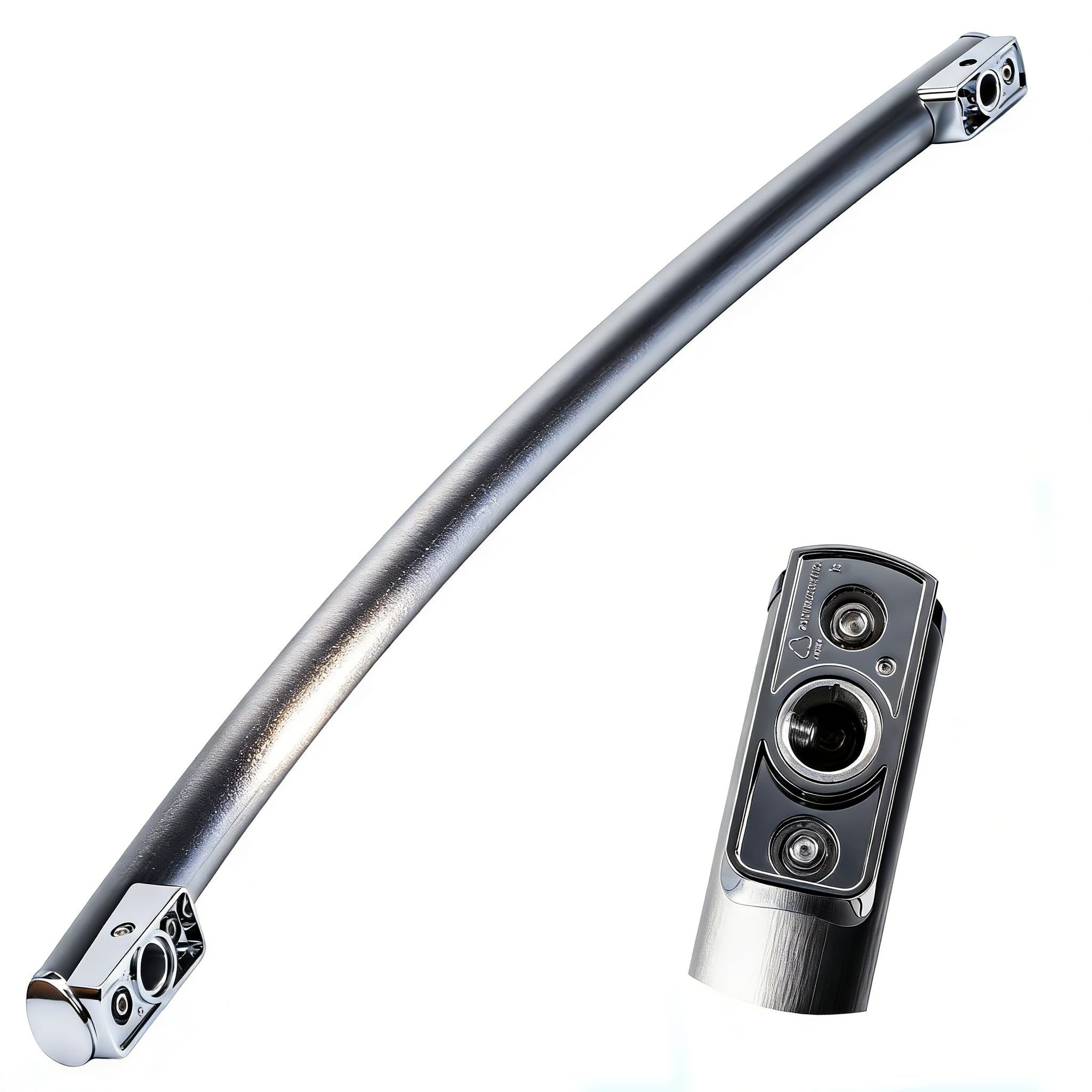 Photo 1 of WR12X23646 Freezer Door Handle Replacement for GE Refrigerator, Stainless Steel Freezer Drawer Handle Compatible with DFE28J GFE26 GFE28 GFE29 GNE29 GYE22 PFE28 PFH28 PWE23 Series
