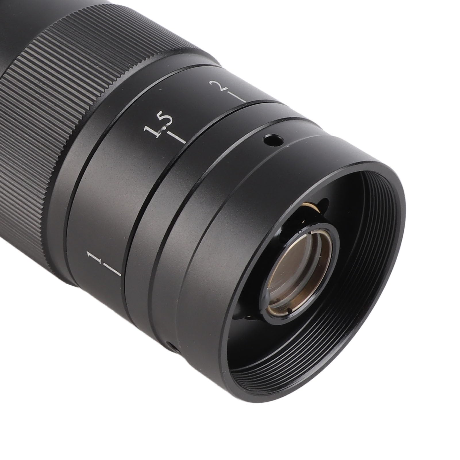 Haofy Hochauflösendes Monokularobjektiv mit 180-fachem Zoom für Industrielle VGA-USB-Videomikroskopkamera, Elektronische Inspektion, Schmuckinspektion, für Robustes