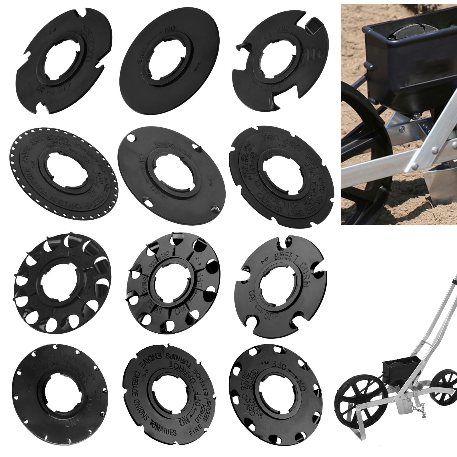 Amazon.com : 12 Set Standard 60010 60009 Optional Seed Plate set