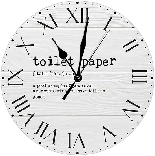 Miniatura 102 de Reloj de PVC con definición psicológica, reloj de pared grande con números romanos inspiración, refranes de inspiración de 12 pulgadas, significado