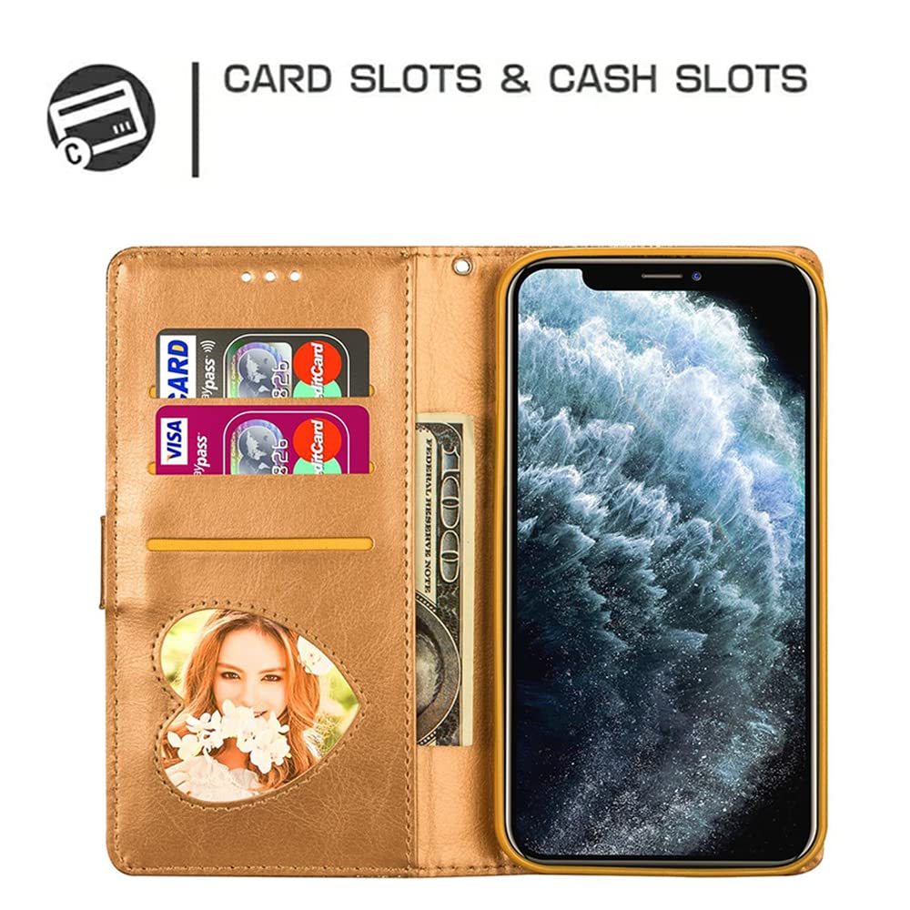 Ailisi Cover Per Samsung Galaxy A52 5G/A52s 5G - Custodia A Libro In PU Con Portafoglio, Carte E Supporto - Design Panda Nero