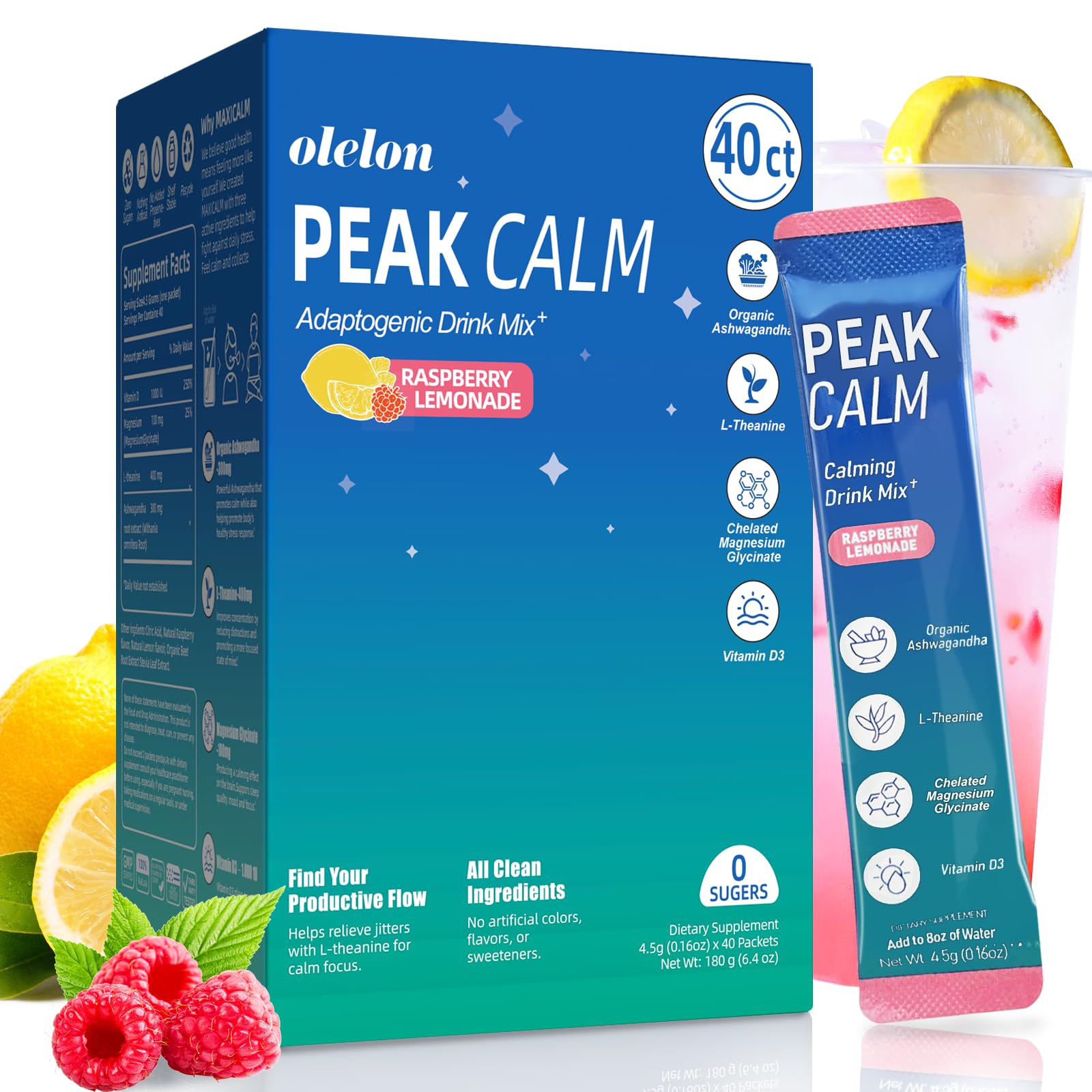 Amazon.com: 40 Count Super Cortisol Calm Drink with Magnesium