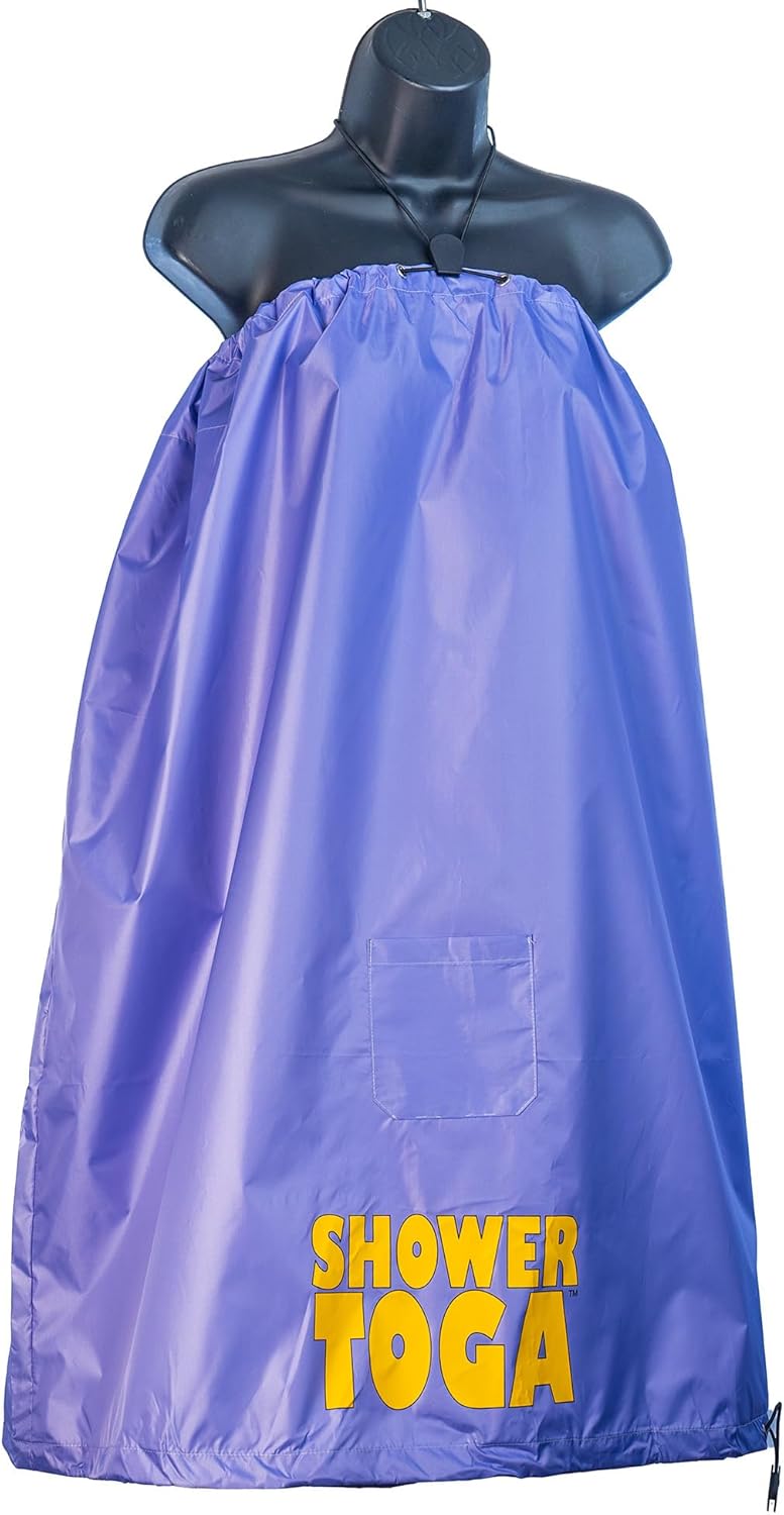 Shower Toga Wearable Shower Garment, Portable Camping Shower Privacy Robe, Outdoor Changing Room for Beach, Surf, Camping & Festivals, Lightweight Shower Tent Alternative, As Seen on Shark Tank