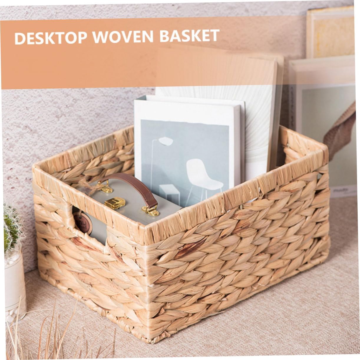Household Woven Storage Basket for Clothes Multi-functional Organizer for Bedroom Nursery and Office Handcrafted Natural Design for Home Decor and Sundries Storage