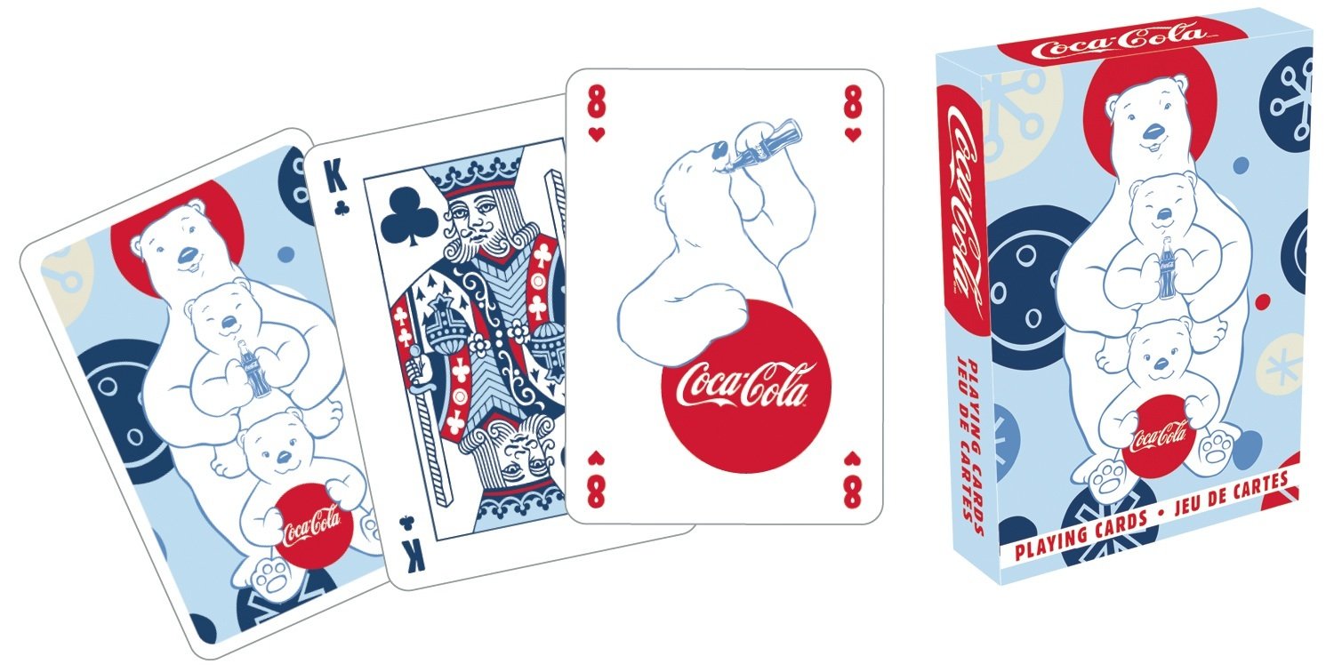 AQUARIUSCoca Cola Polar Bears Playing Cards