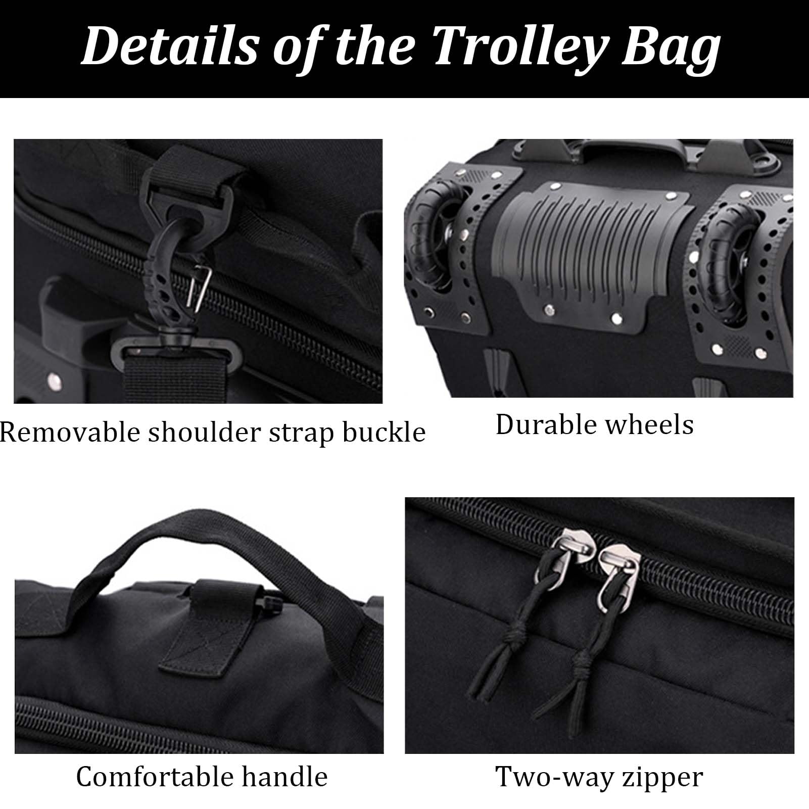 80L Mochila con Ruedas Bolsa de Viaje con Ruedas Maleta Mochila Deporte Gimnasio Senderismo Gym Impermeable Trolley De Lona Equipaje Grande Maleta Suitcase Wheeled Travel Bag (Gris Oscuro)