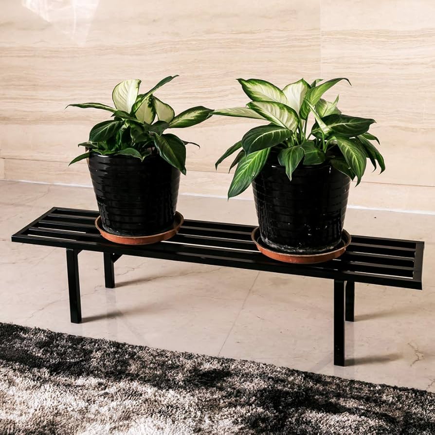 チェンマイ　プランター台 Amazon.com : Zhongma One Tier Metal Plant Stand(45.67 L x
