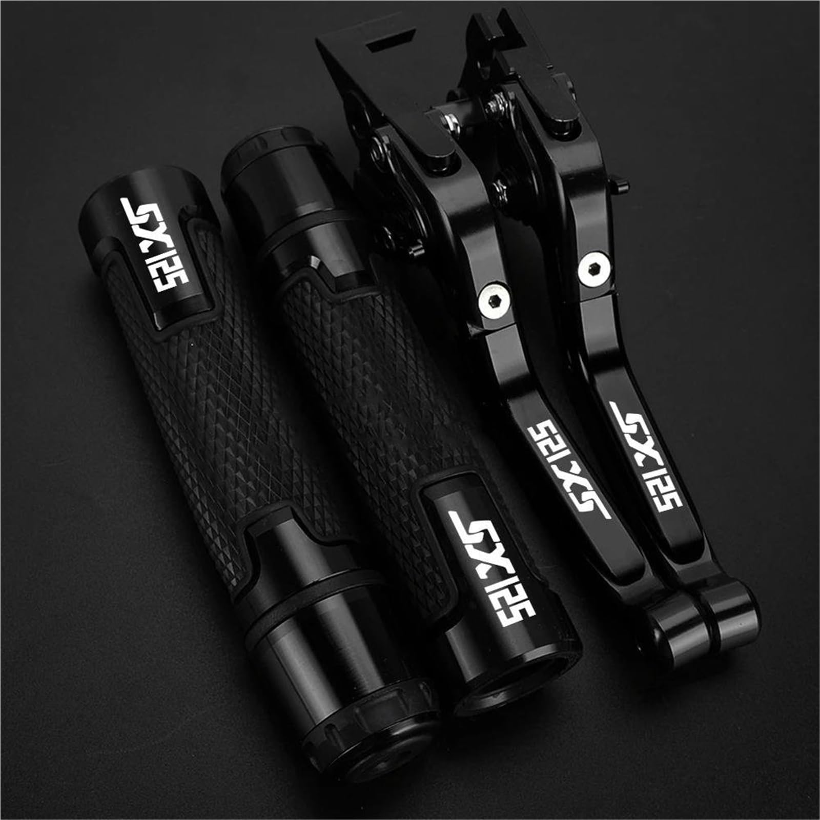 Lenkerhebel Motorrad-Brems- Und Kupplungshebel Mit Rutschfesten Lenkergriffen Für APRILIA Für SX 125 Für SX125 2021-2025 Lenker-Umbauteile Motorrad Bremskupplung Griffe Hebel