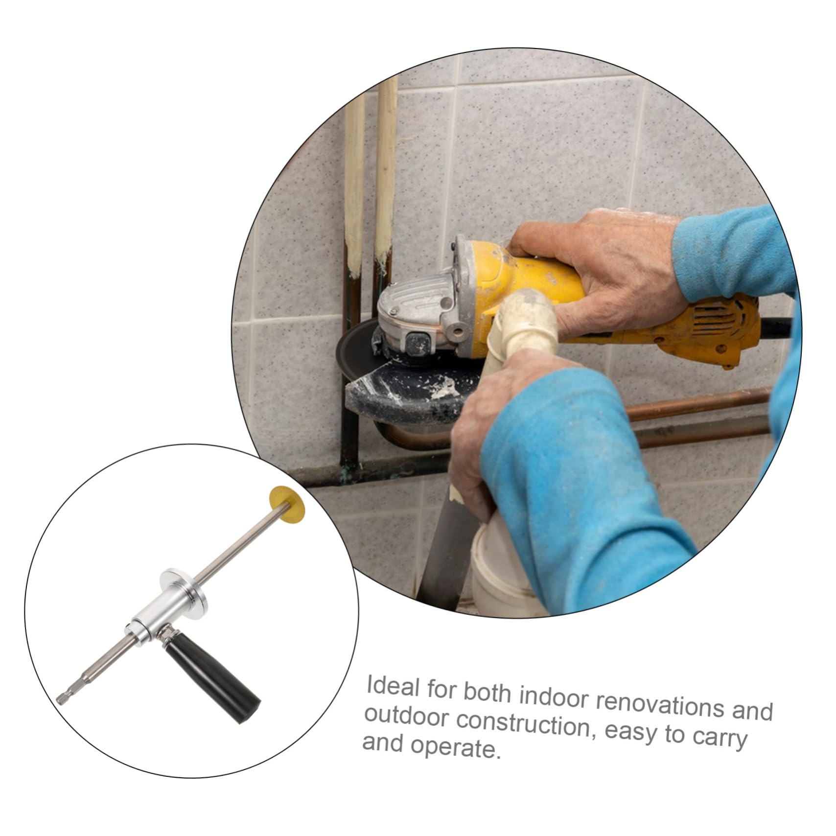 TEHAUX Cortatubos PVC con Mango Ergonómico Ajustable para Corte Herramienta Ligera para Reparación y Fontanería Acabado Limpio y Portátil