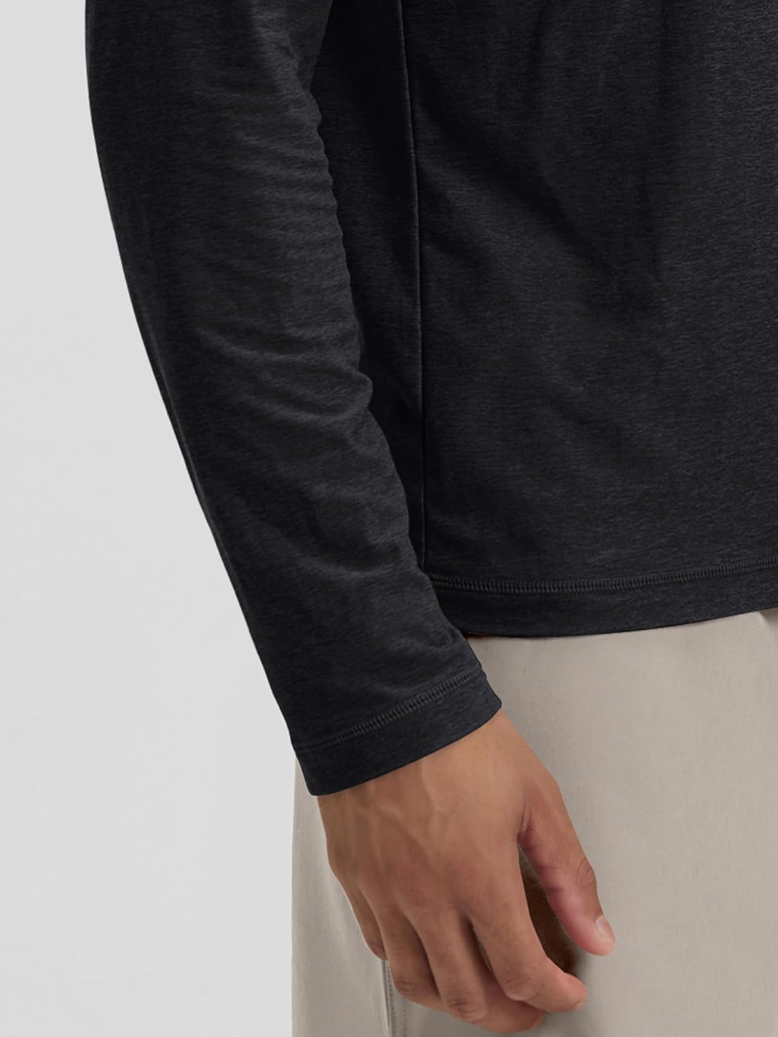 ODODOS Men's Long Sleeve Performance T-Shirt - odSTRATUM Tech Tee, Ultra Soft Moisture Wicking UPF 50+ Fitness Top