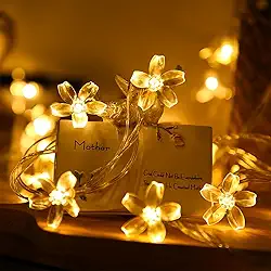 Cordão de luzes de LED para quarto, sala de estar, Natal, casamento, romântico, decoração de casa