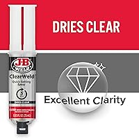 Vista 3 de J-B Weld 50112 ClearWeld Jeringa de Epoxi de Fraguado de 5 Minutos - Transparente - 25 ml, 25ml