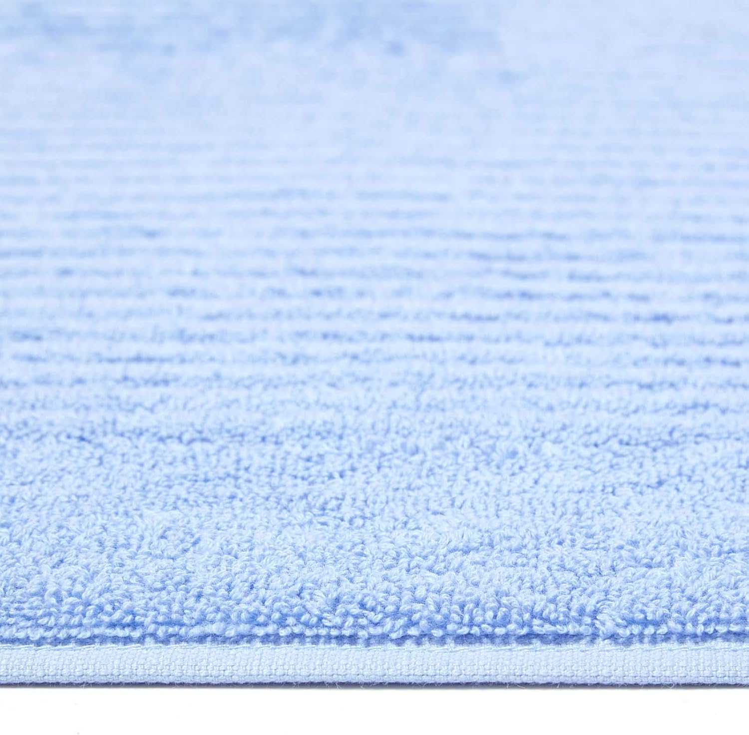 HOMESCAPES Imperial Plain Light Blue Bath Mat 50 x 80 cm - Super Soft Bathroom Mat - 100% Turkish Cotton Shower Mat - Image 4