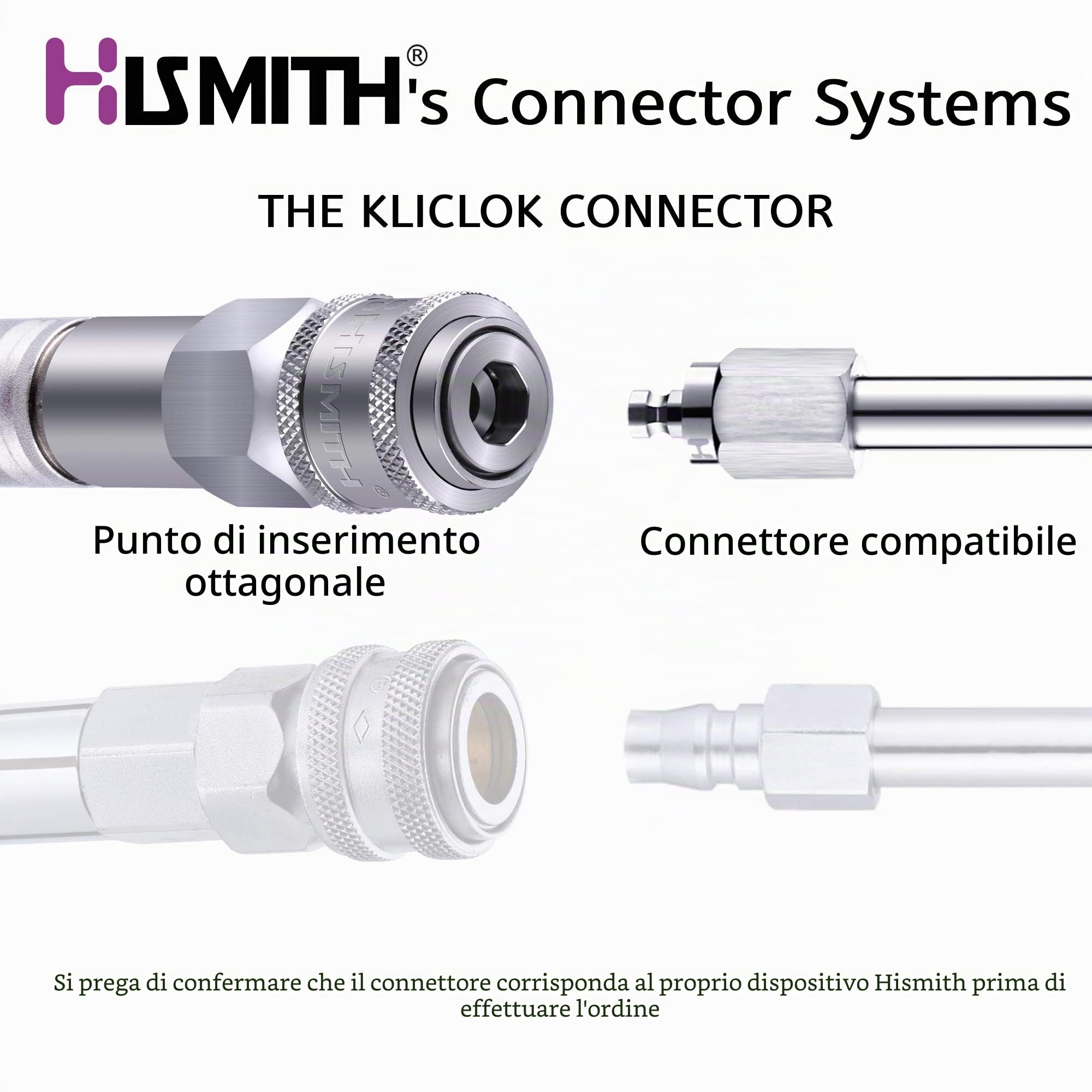 Hismith, Dildo in silicone a doppia densità da 23,11 cm, curvo, con vene e sistema KlicLok rimovibile, della serie Amazing