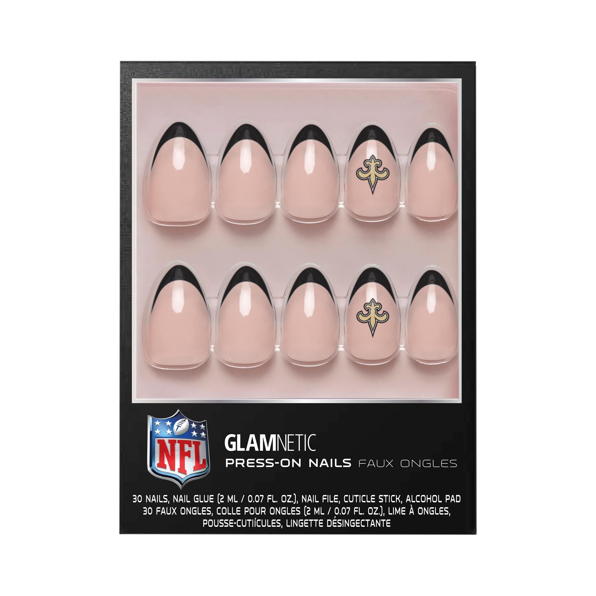Glamnetic x Fanatics New Orleans Saints Nail Kit