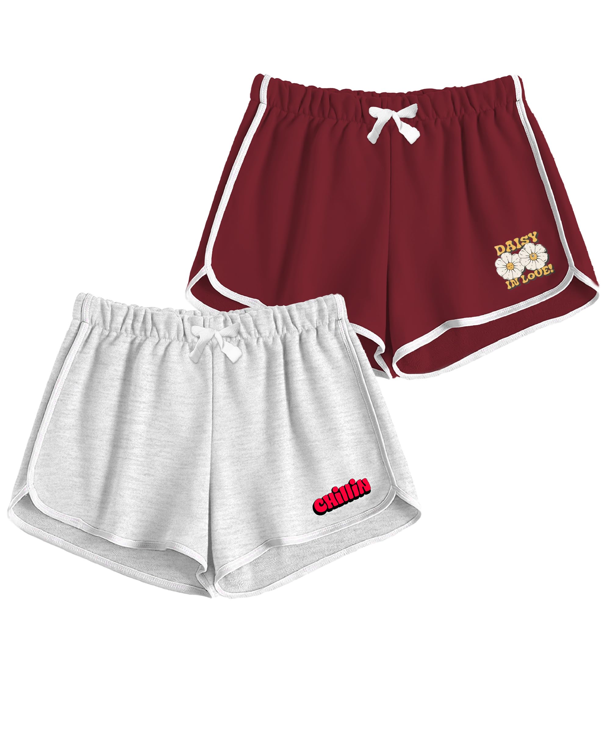 100% Cotton Women Casual Shorts - Printed Short for Gym, Yoga, Cycling, Dance, Summer - Regular Fit (Pack of 2)