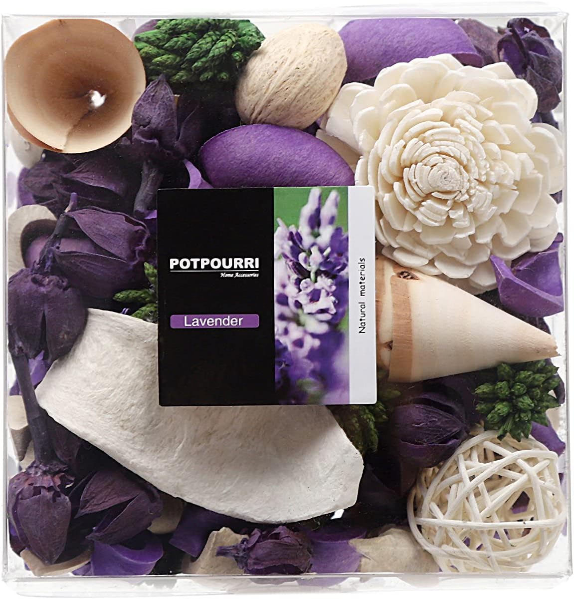 Qingbei Rina Purple Potpourri, Lavender Scent Potpourri Dried Flower