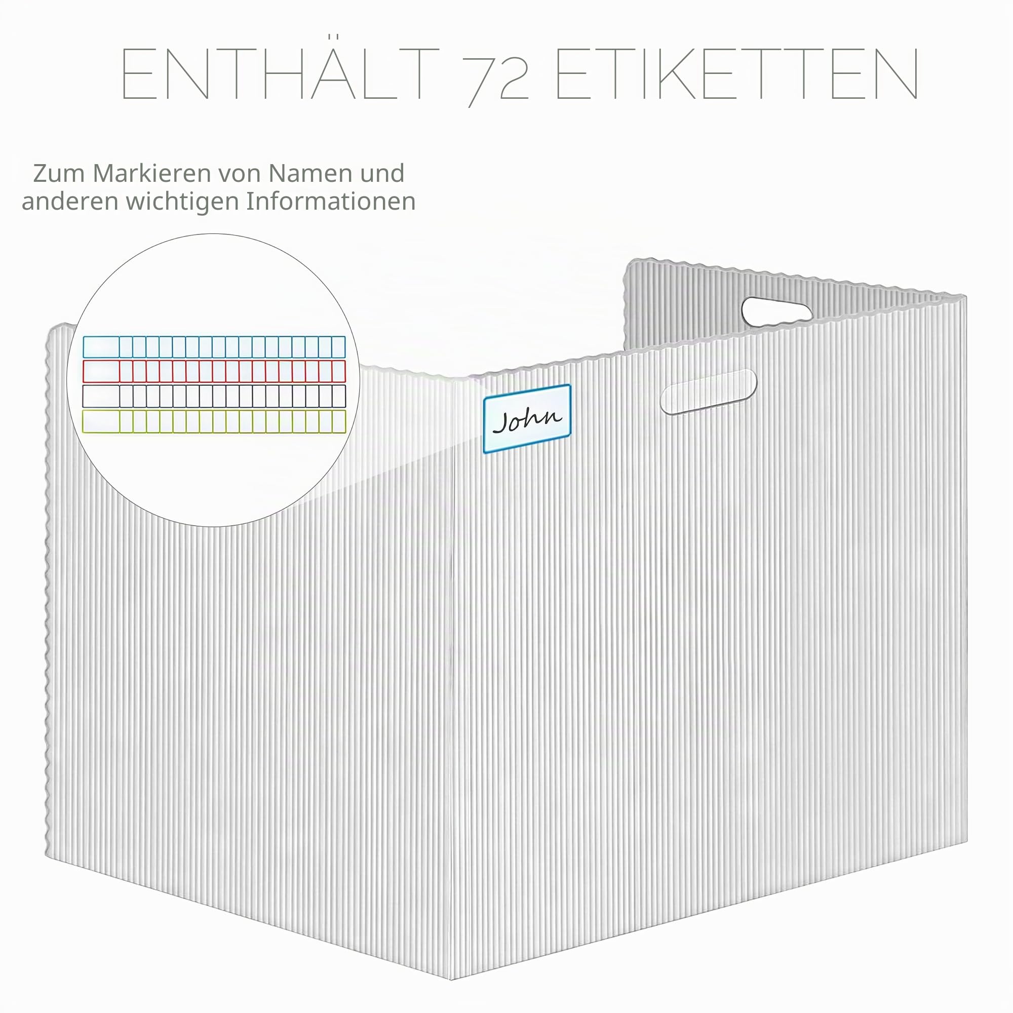 24 Stück Faltbare Trennwand Schreibtisch mit 72 Stück Namensschilder Tragbare Sichtschutz Study Table wasserdichte Trennwände Desks für Schule Büro Bibliothek, 40×30×30cm, Weiß