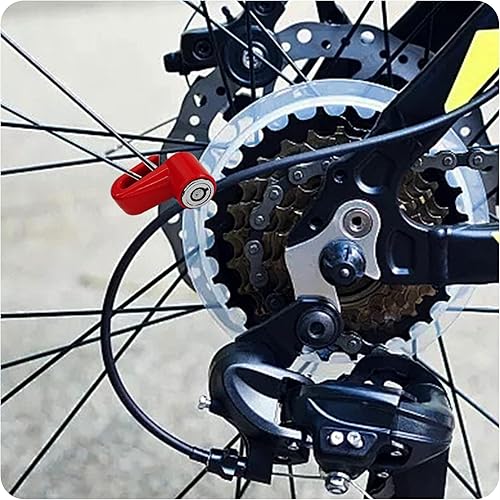 Miniatura 3 de Cerradura de freno de disco para motocicleta, resistente al agua, antirrobo, bloqueo de rueda de seguridad, candado para scooters y ciclismo de