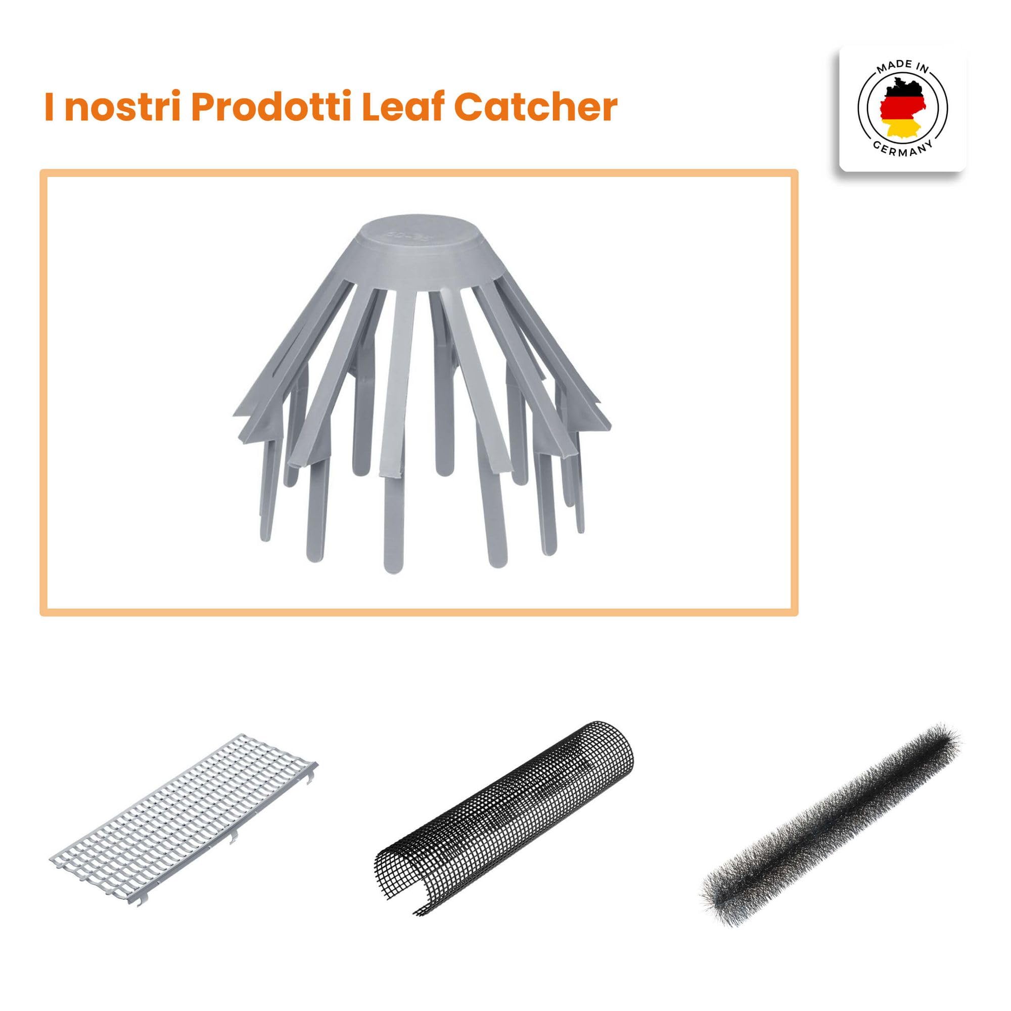 INEFA Cestello raccoglifoglie 75mm Grigio