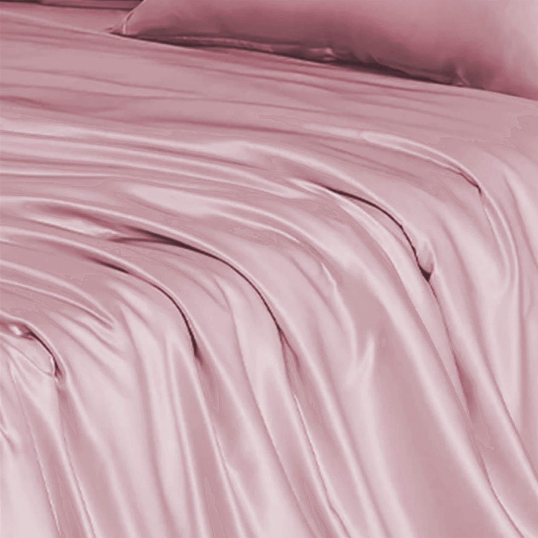 Roseley Dusty Pink 100% Bamboo Flat Bed Sheet Ultra Soft Eco-Friendly Breathable Moisture-Wicking Hypoallergenic Sustainable Bedding Bamboo Pillowcases Sold Separately [, King]