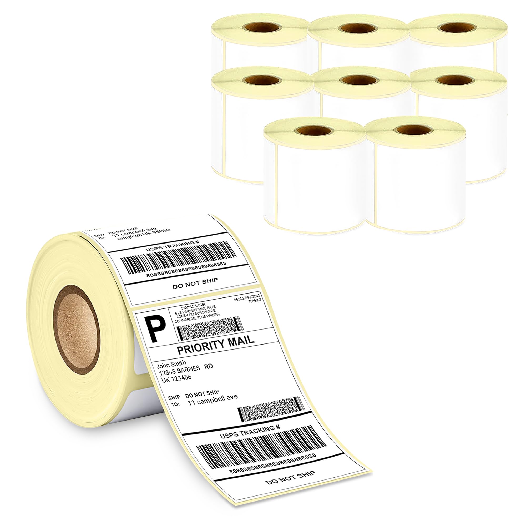 GLUN® Direct Thermal Label Stickers,4x6 Inch (100x150mm), 400 Labels Per Roll Compatible with Thermal Printers, Self-Adhesive Shipping Labels Pack of 1 — Amazon image 14