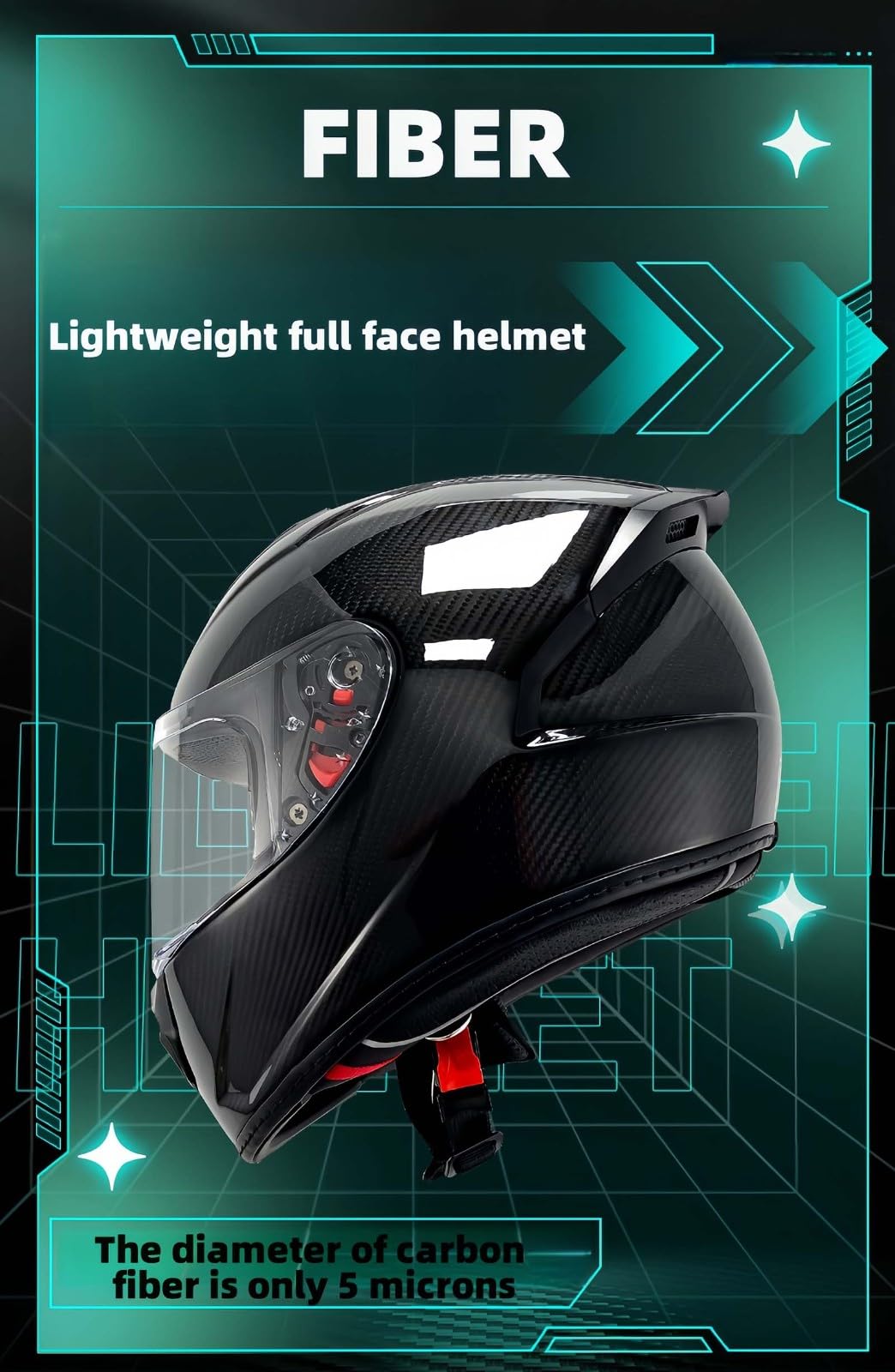 Casco Modular Fabricado En Fibra De Carbono, Casco Integral Bluetooth, con Visera, Casco Integral De Moto Homologado ECE, Transpirable Y Cómodo, para Adultos, Mujeres Y Hombres