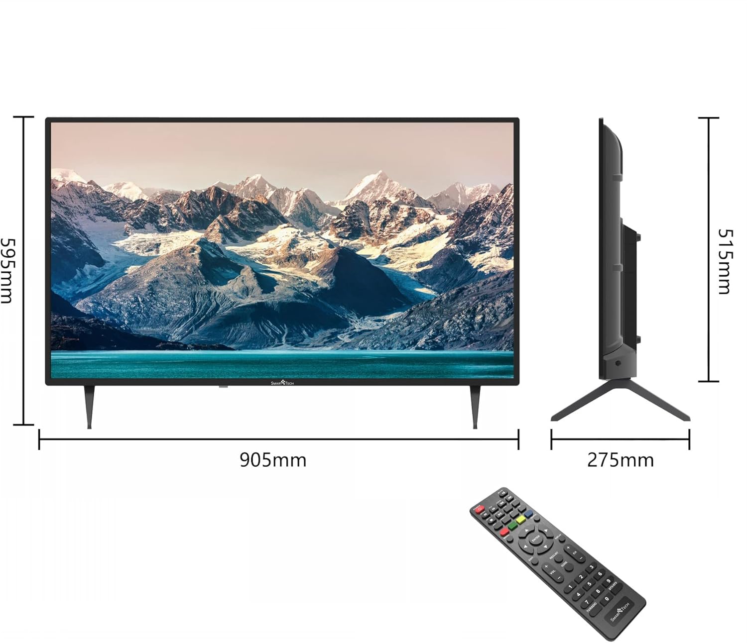 40FN10T2 TV 40 Pollici Full HD Televisore DLED DVB-T2 Classe E USB HDMI