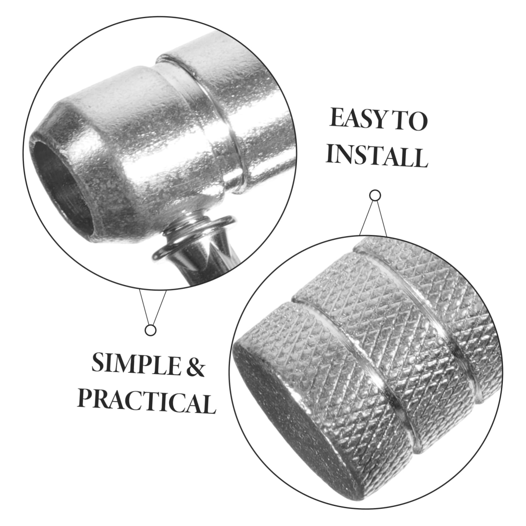 ERINGOGO Cymbal Arm Counter Weight Cymbals Drum Parts Cymbal Arm Counterweight Drum Stand Counterweight Cymbal Balancing Weight Drum Balancing Weight Cymbal Stand Counterweight Alloy Silver