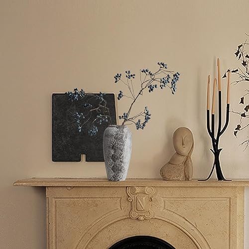 Miniatura 7 de AWNR Florero de terracota de decoración rústica florero de cerámica alto para flores, florero grande de cerámica, jarrón de arcilla, decoración