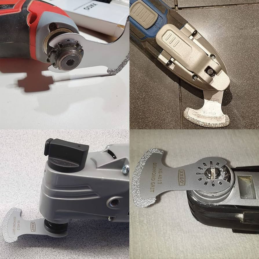 XXGO 4 Pcs Oscillating Multi Tool Diamond Segment Swing Grit