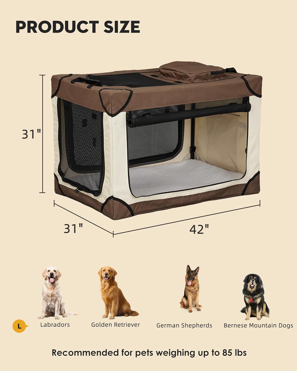 Travel in Comfort: The Ultimate 42-Inch Soft Collapsible Dog Crate Review