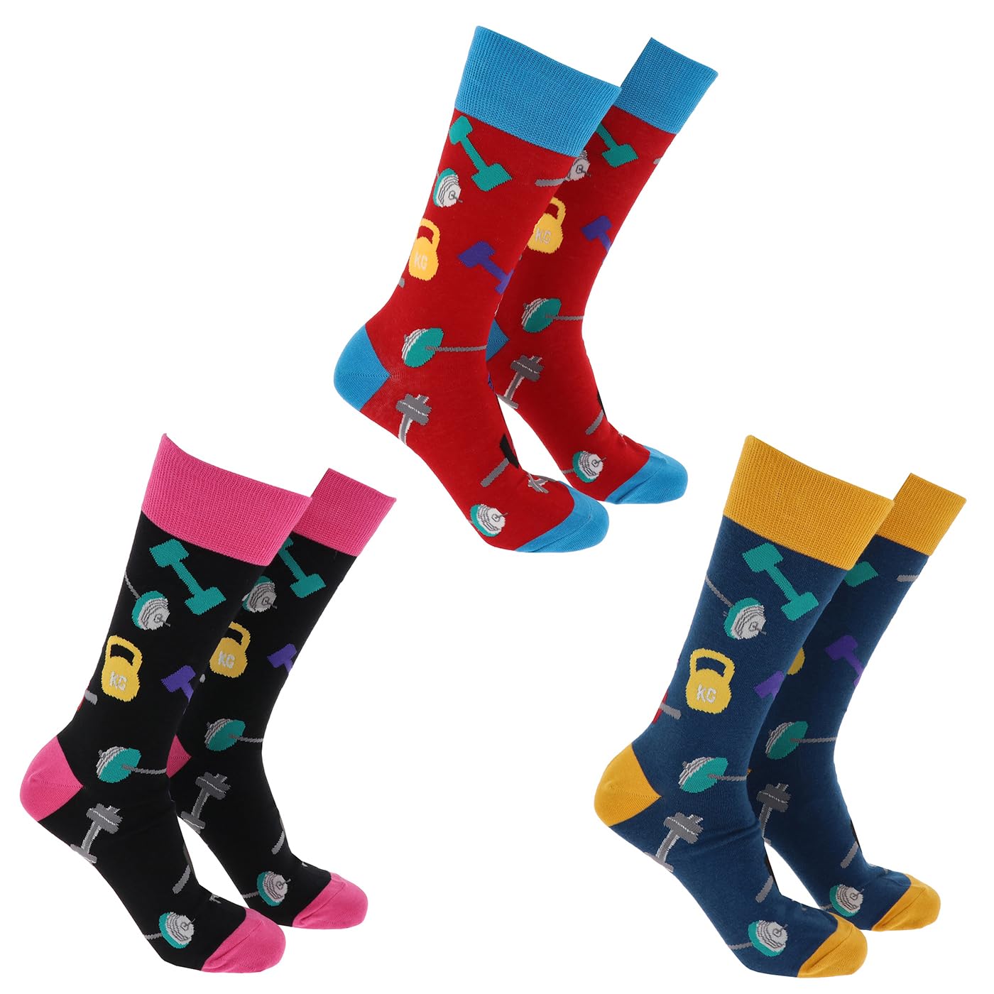 Joe Davies Unisex Gym Sock Society Sports Collection Of Funky And Fun Socks - Golf, Darts, Cricket, Football, & More! (Uk, Alpha, One Size, Regular, Regular, )