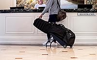 Vista 6 de Sun Mountain ClubGlider Meridian Bolsa de Viaje de Golf - Sistema de Rodamiento de 4 Ruedas, Patas Extensibles y Retráctiles para Transporte Fácil