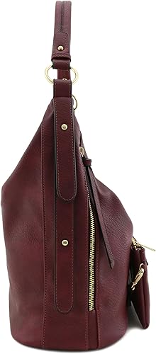 Miniatura 3 de Fashion Puzzle - Juego de 2 bolsas, bolso hobo de piel sintética extra grande con bolsa pequeña