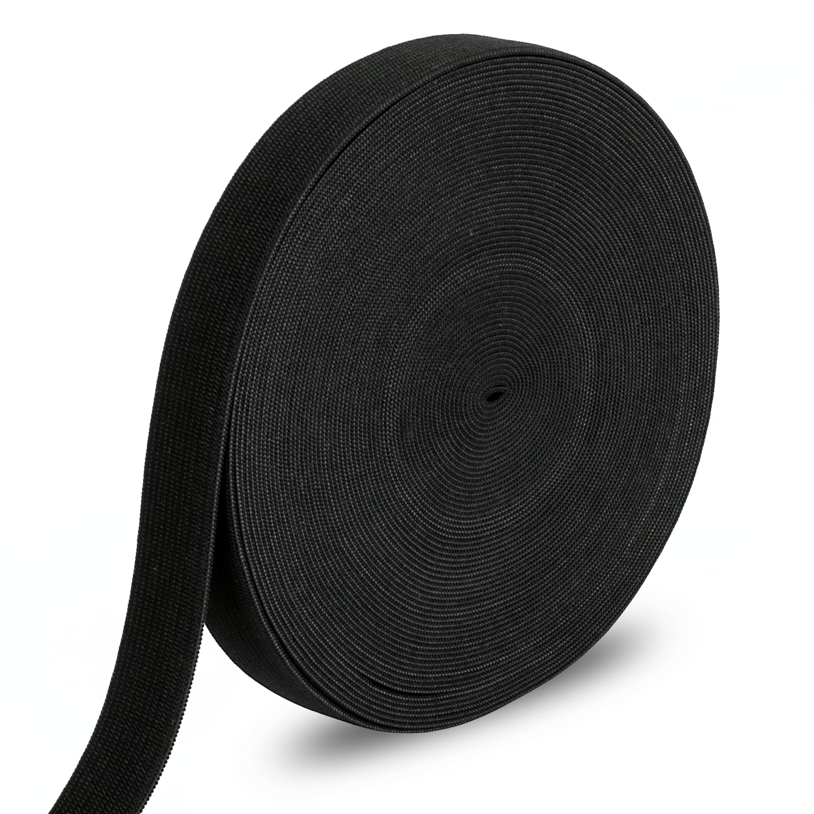 AiQInu Elastic Band 2 cm x 14 m - Sewing Elastic Band for Waistband, Wide Elastic Band for Clothing  DIY, Black
