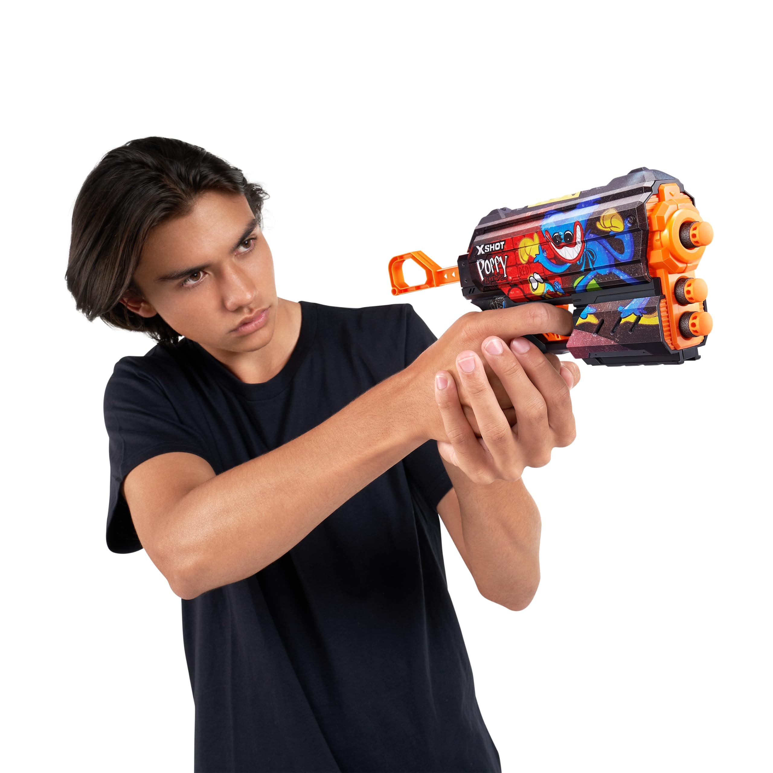 X-Shot Skins Flux Poppy Playtime Dart Blaster 2PK - Jumpscare + Toony, 16 rzutek od Zuru
