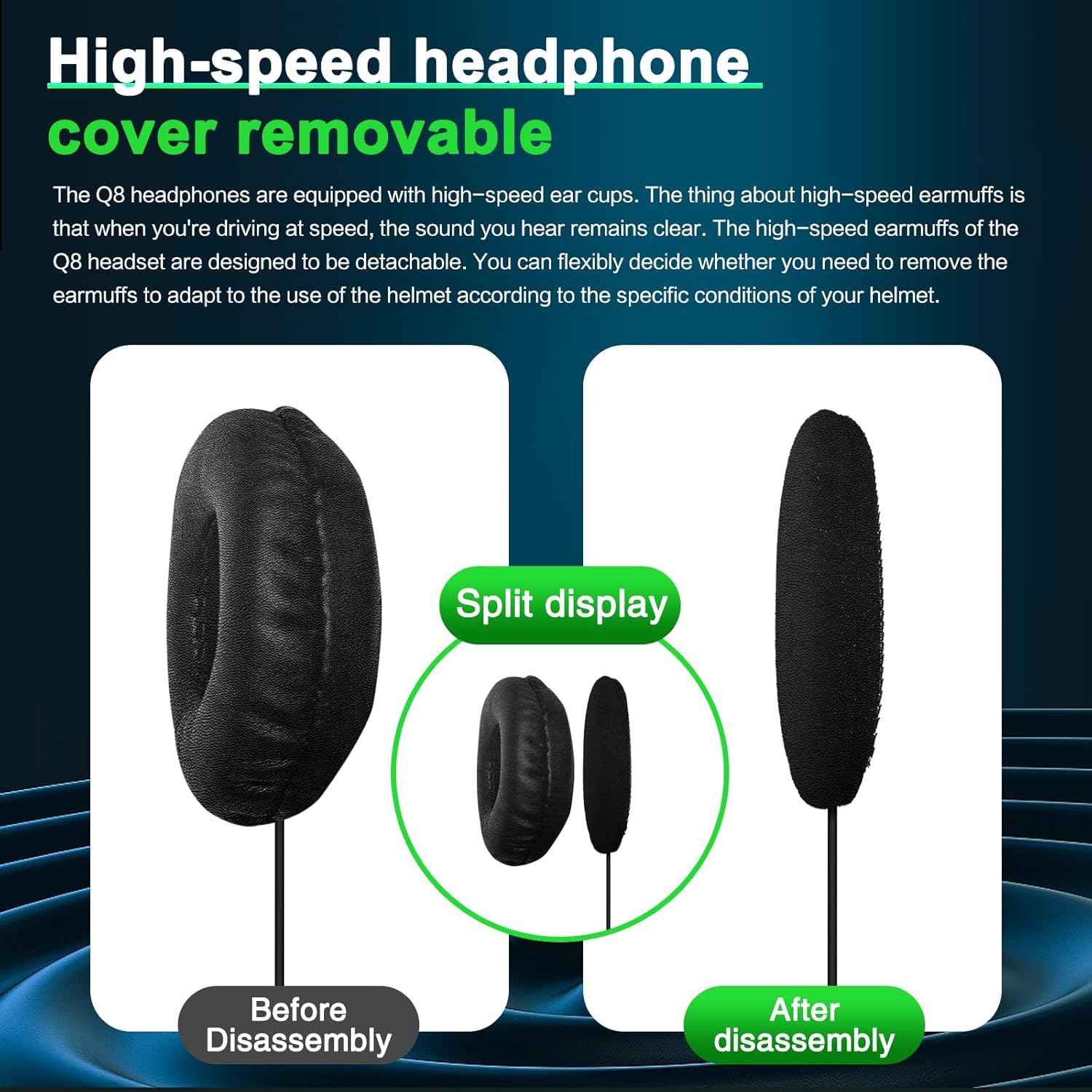 Mesh 3.0 - Auriculares Bluetooth para motocicleta, 6 Riders Group V5.1, Bluetooth con intercambio de música y cancelación de ruido CVC, sistema de comunicación de intercomunicador de casco