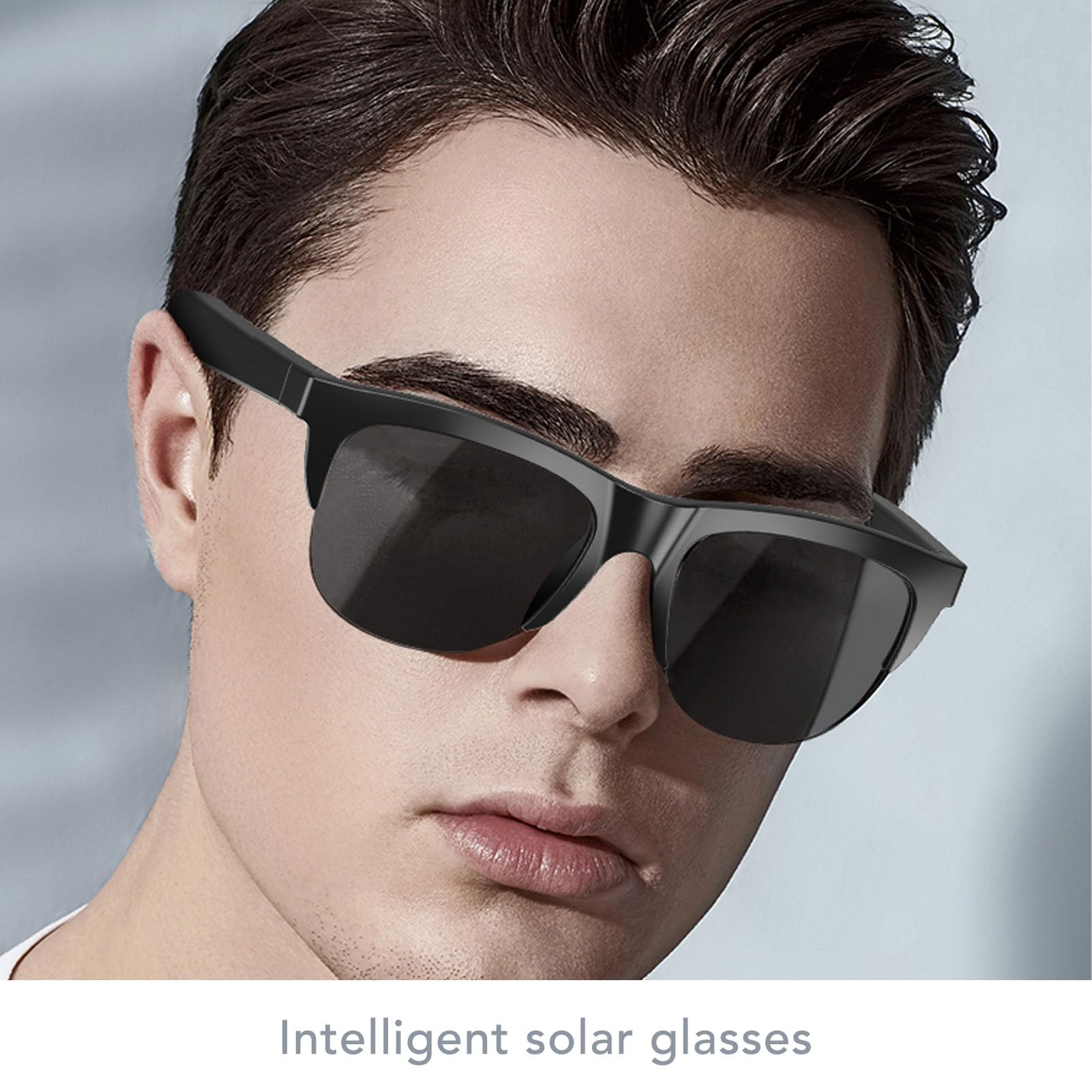 GOWENIC AI Smart Bluetooth Sunglasses with Touch Control, Bluetooth Audio Glasses for Men & Women, Polarized Sunglasses, Sports Glasses with Mic and Speaker for Running Fishing