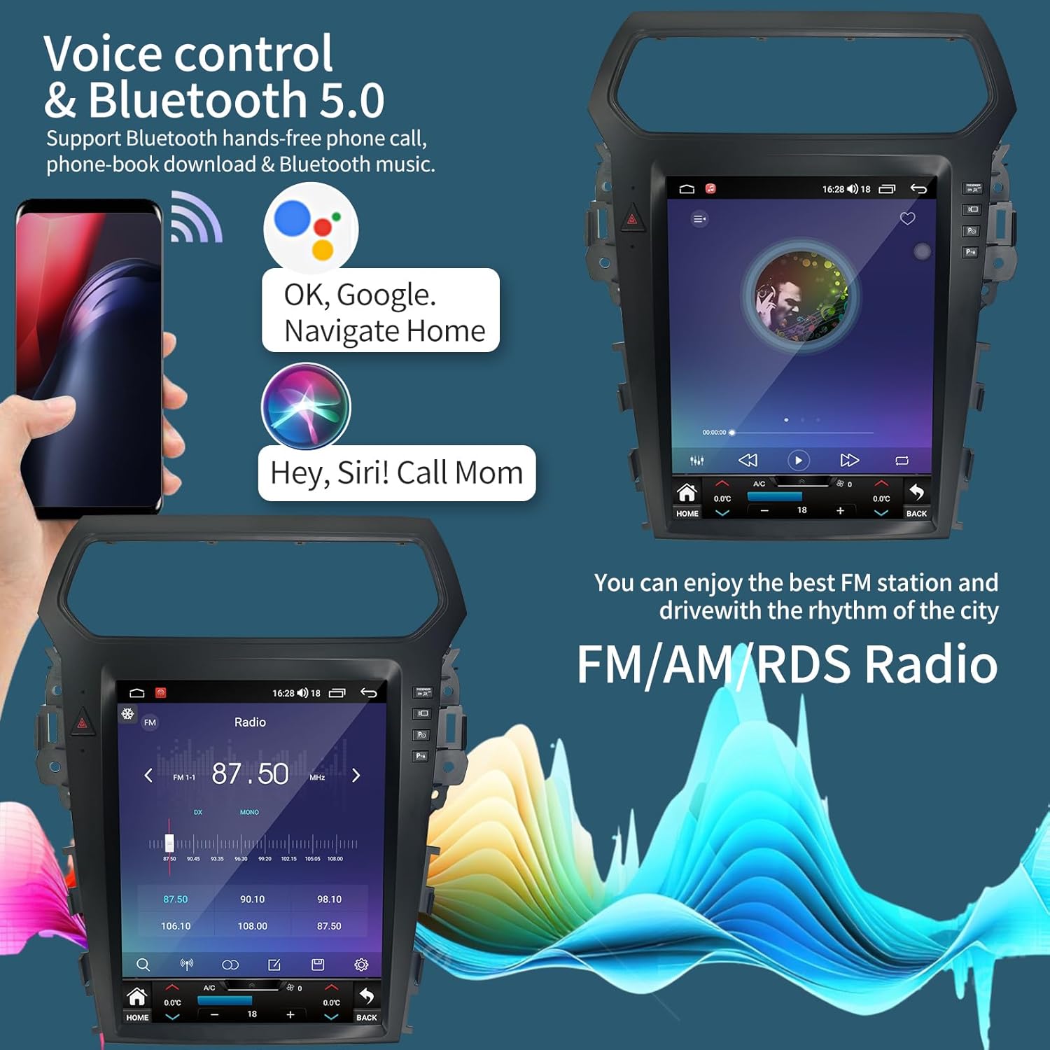 Voice control and Bluetooth 5.0 features