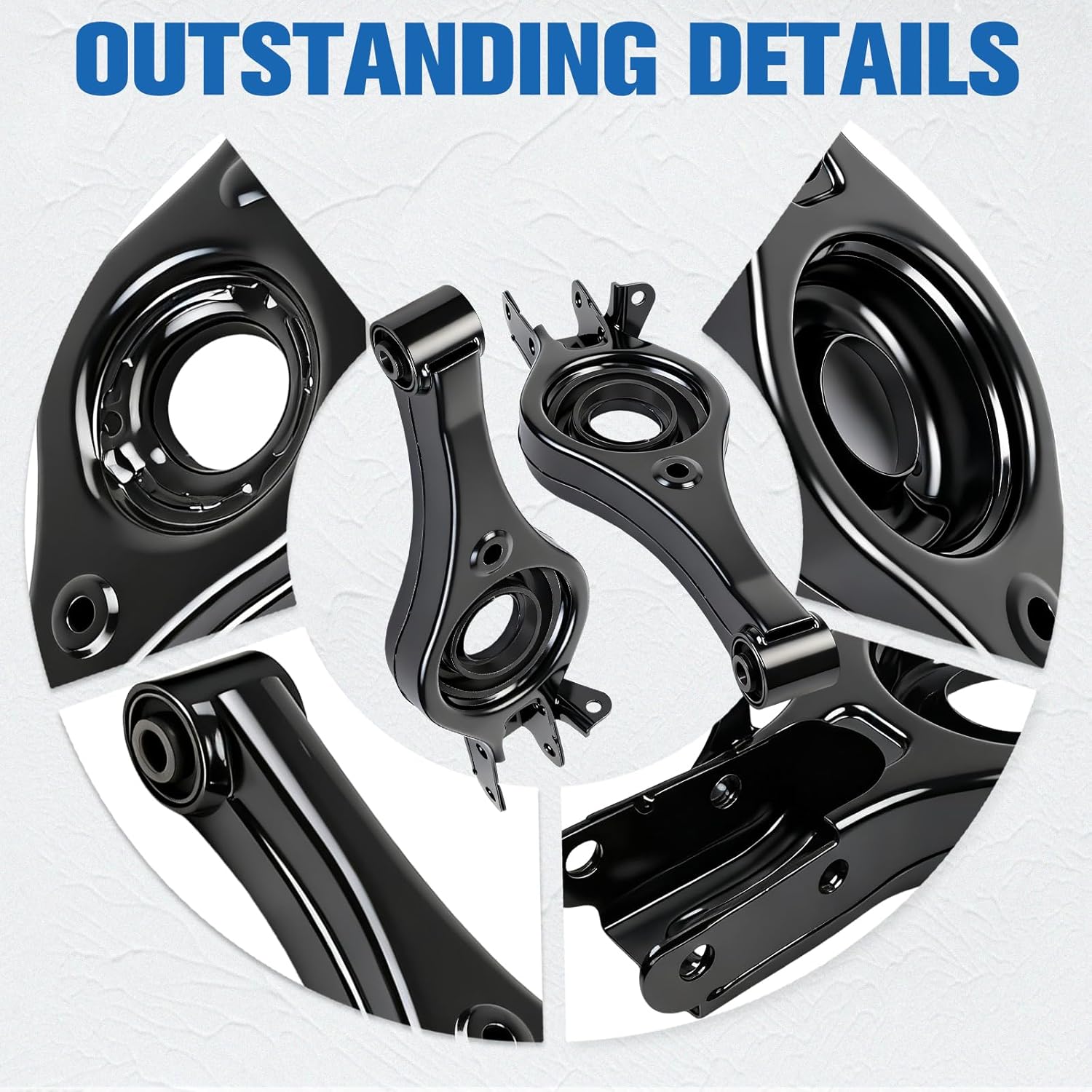 Rear Lower Suspension Control Arms Left and Right Side Compatible with Hyundai Tucson 2010-2015 Sonata 2009-2014 Kia Optima 2011-2015 Sportage 2010-2016 Replacce for 55210-3S050 MS901151