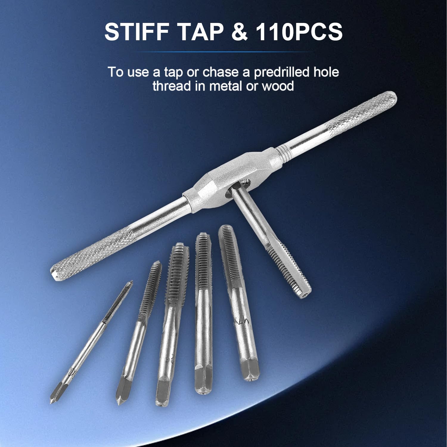 Snapklik.com : 110 PCS Metric Tap And Die Set, M2-M18 Rethreading Kit ...