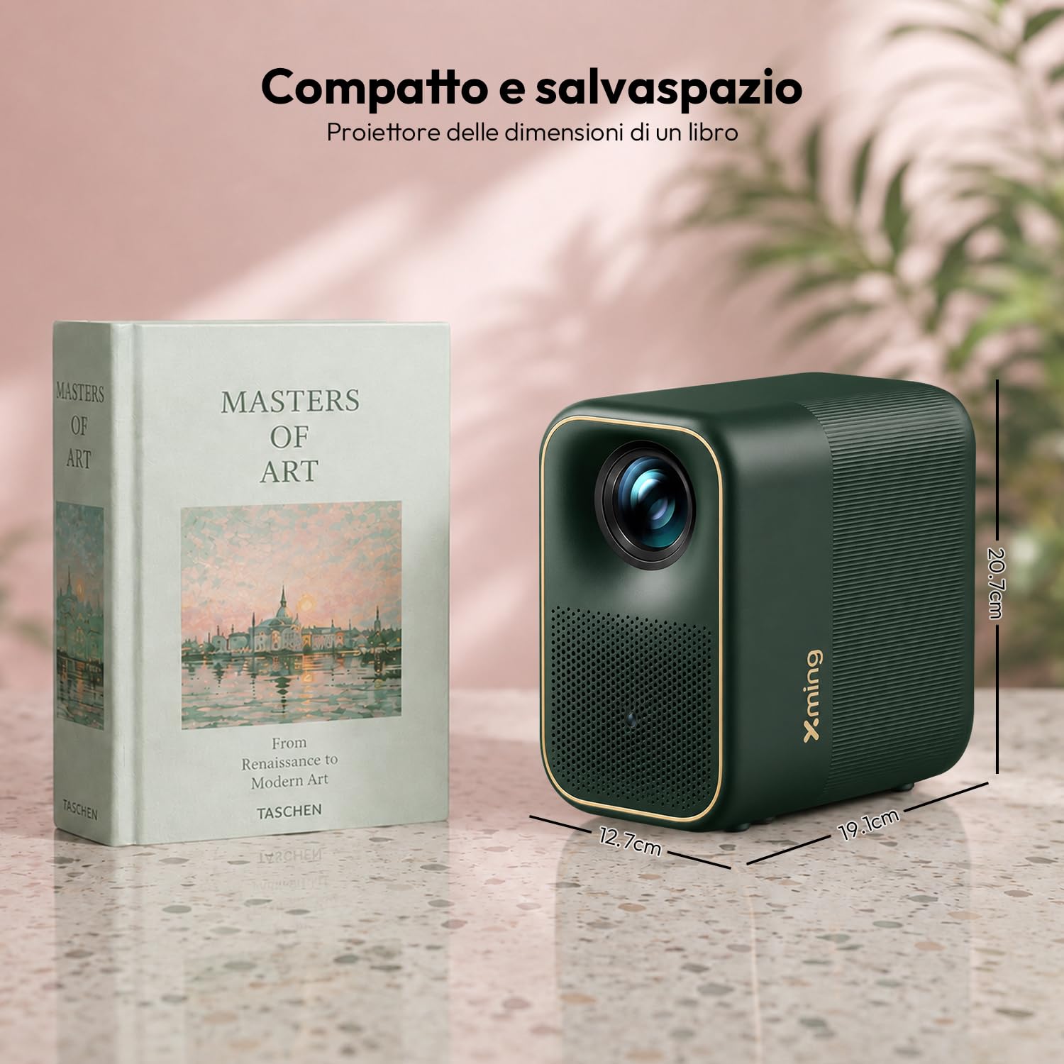 Formovie Proiettore Intelligente Google TV 1080P WiFi6 Bluetooth 600 ISO Home Theater Esterno