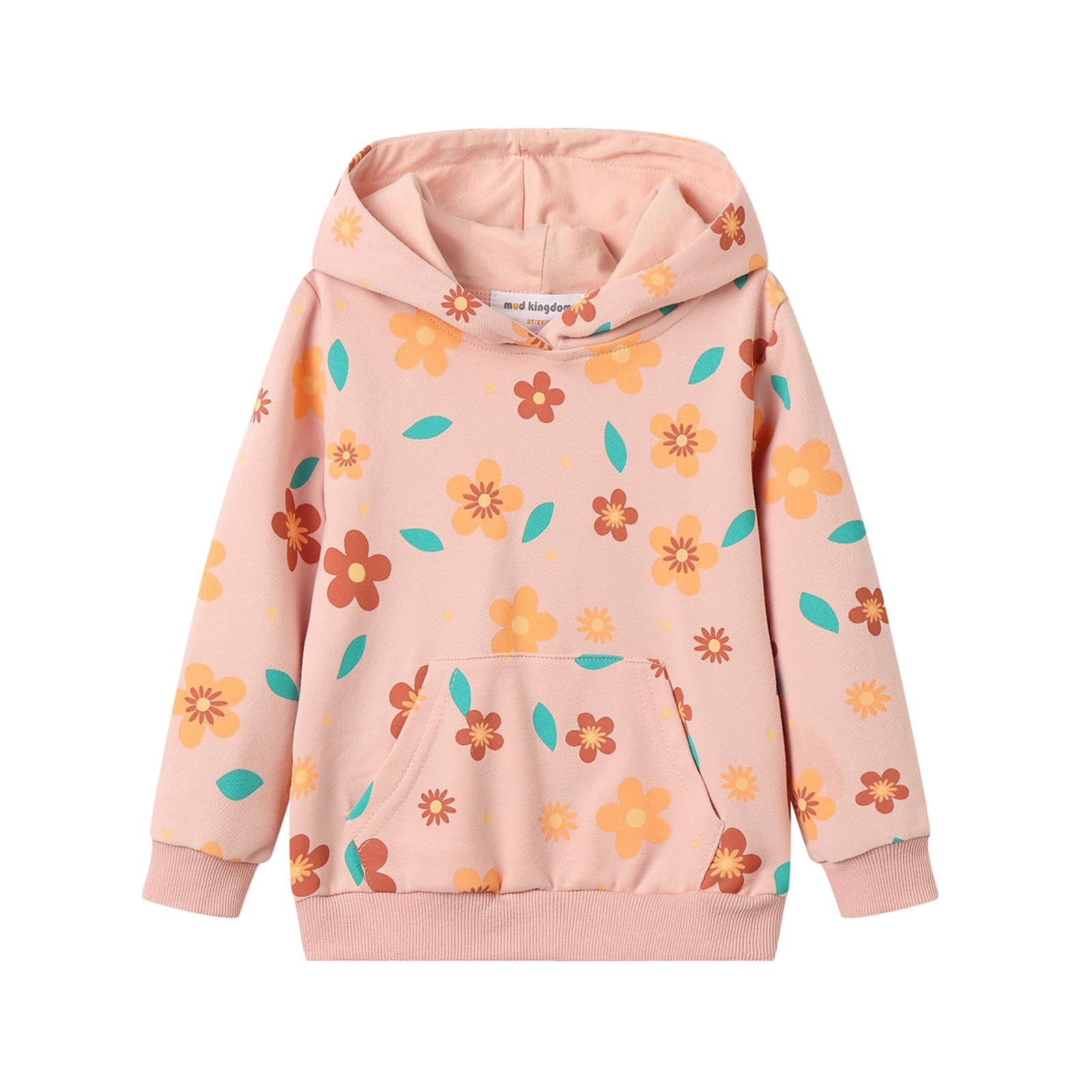 Mud Kingdom Little Girls Boys Hooded Sweatshirt Jersey Cotton Pullover Fashion Spring Fall