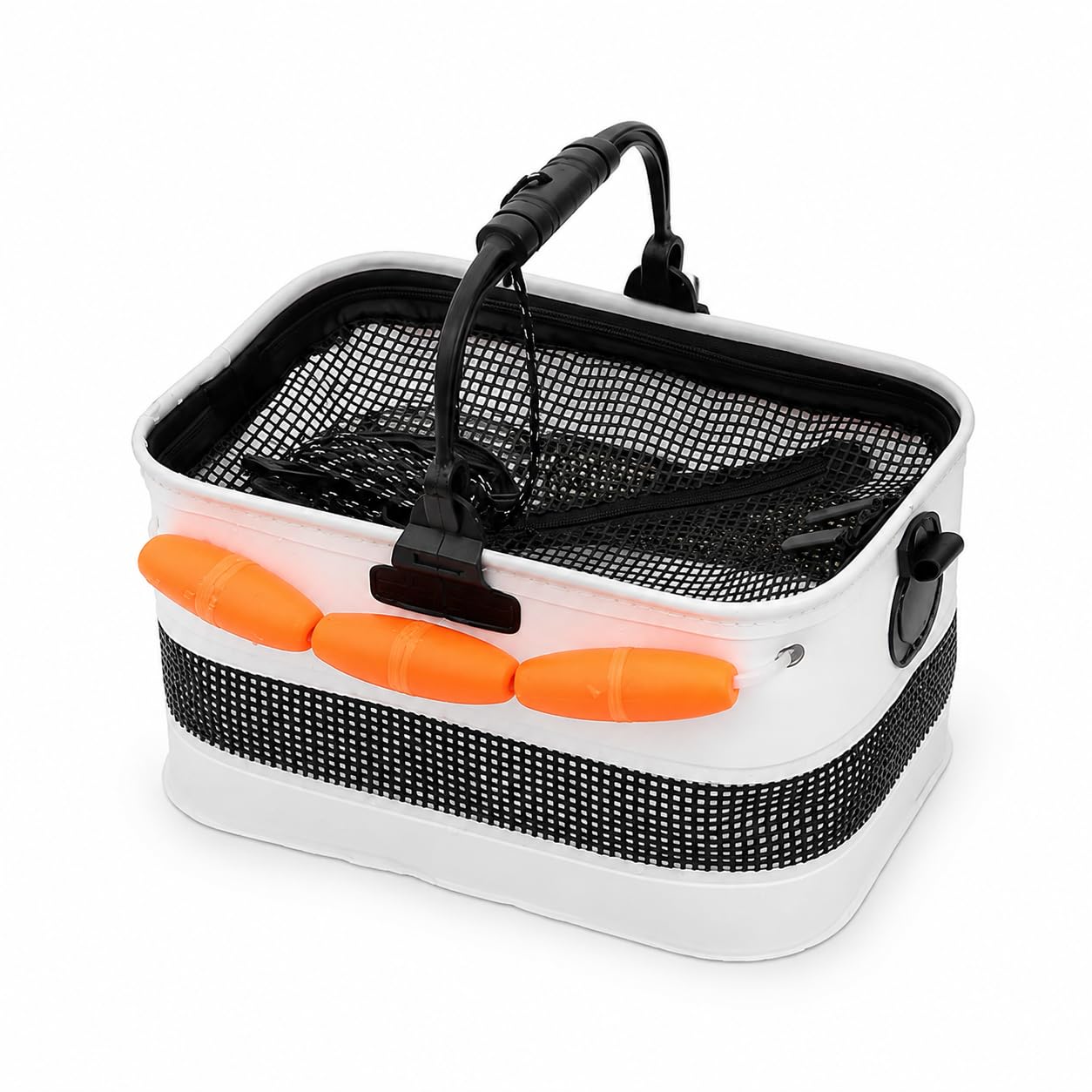 Secchio da Pesca Pieghevole per Pesci - Contenitore Portatile in Plastica per la Pesca - per campeggio, Secchio interno 35#