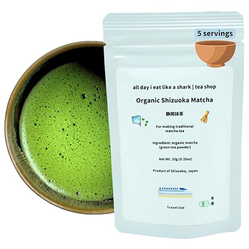 Miniatura 7 de Shizuoka's Finest Organic Ceremonial Matcha - Certificado JAS, grado ceremonial, auténtico origen japonés, polvo de matcha 100% puro, bolsa de 1.41
